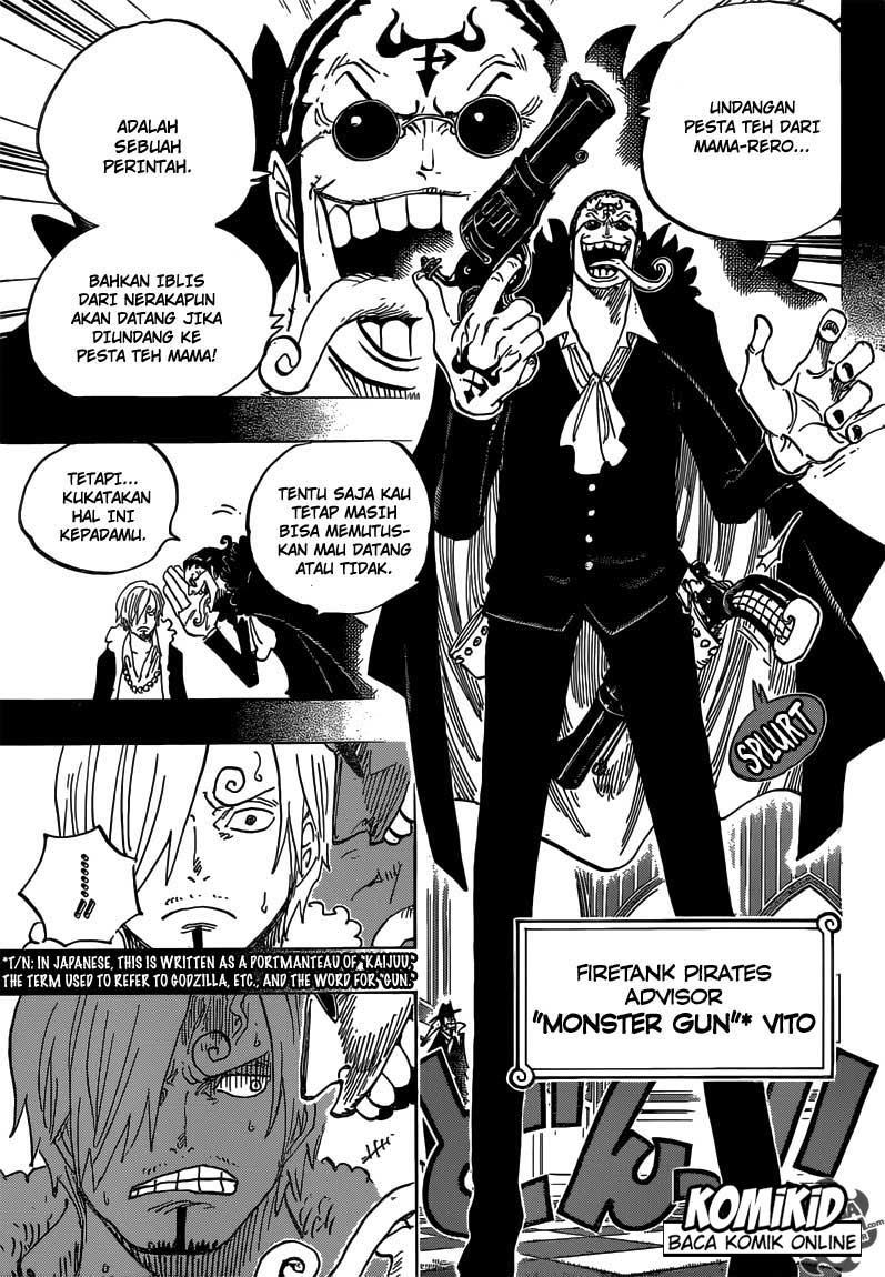 One Piece Chapter 813 undangan pesta minum teh Image 9