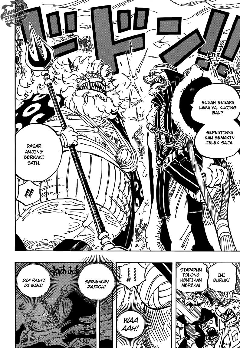 One Piece Chapter 816 anjing vs kucing Image 8