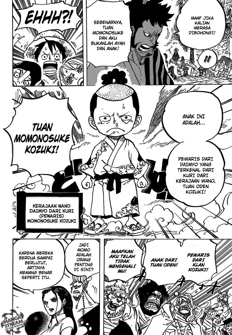 One Piece Chapter 817 raizou si kabut Image 8