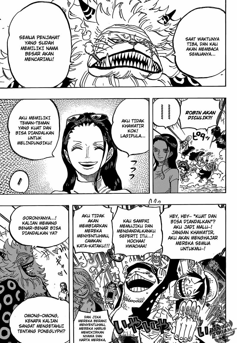 One Piece Chapter 818 didalam hutan paus Image 9