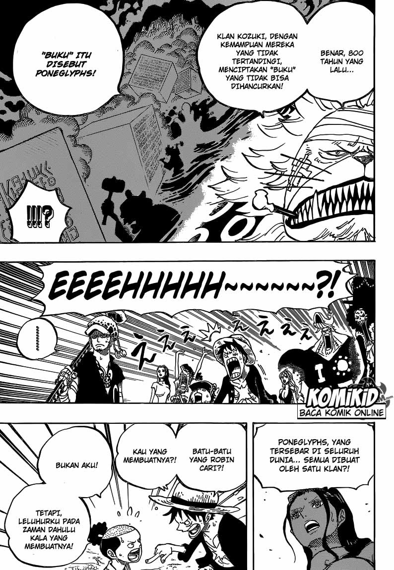 One Piece Chapter 818 didalam hutan paus Image 11