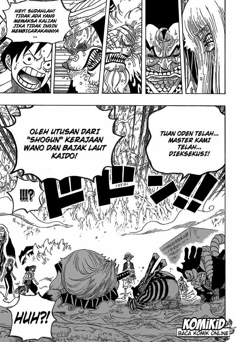 One Piece Chapter 818 didalam hutan paus Image 13