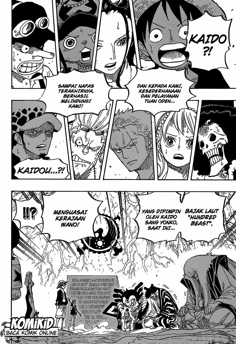 One Piece Chapter 818 didalam hutan paus Image 14