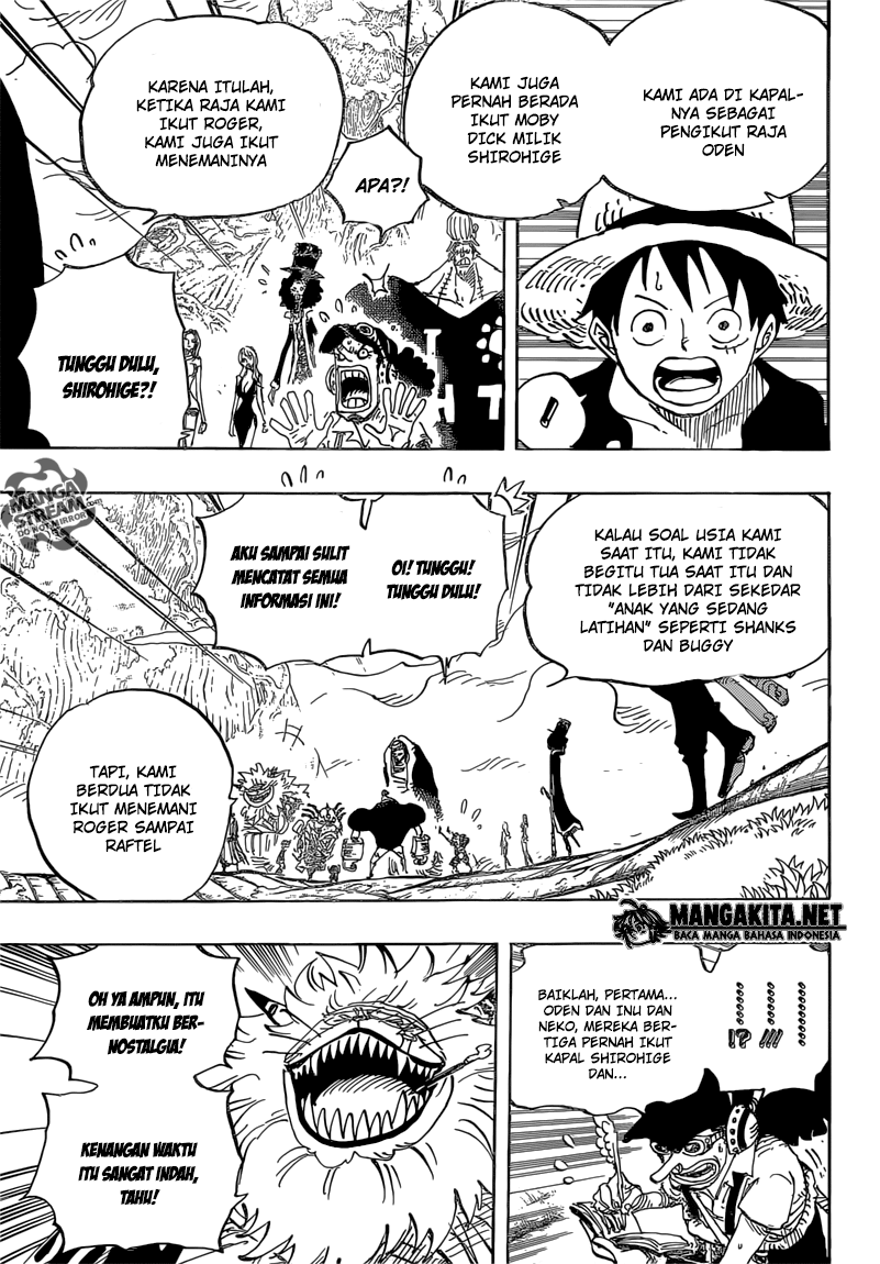 One Piece Chapter 820 anjing dan kucing yang memiliki sejarah Image 5