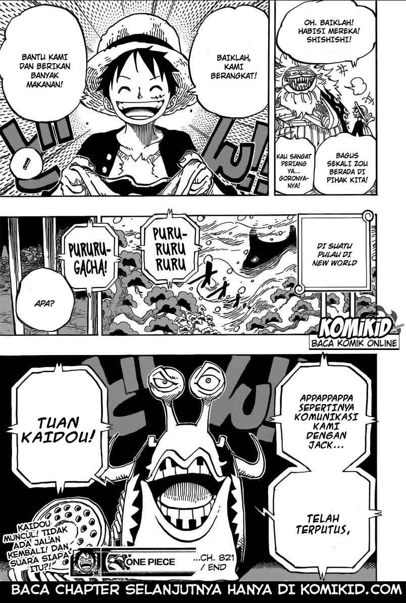 One Piece Chapter 821 mengerti Image 18