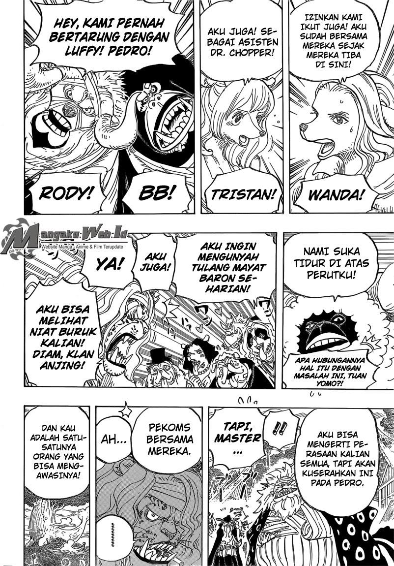 One Piece Chapter 822 menuruni gajah Image 10