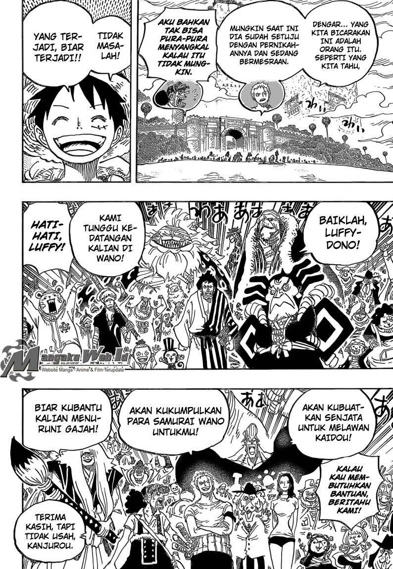 One Piece Chapter 822 menuruni gajah Image 14