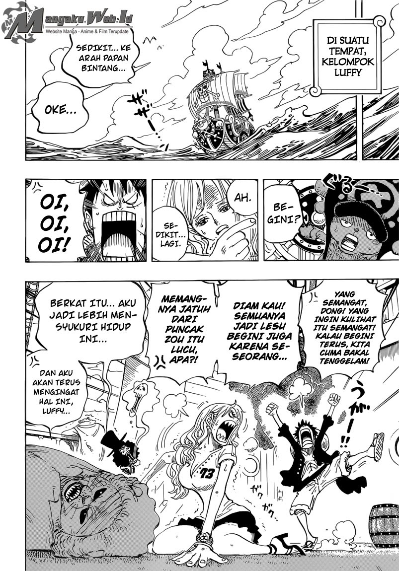 One Piece Chapter 823 pergerakan dunia Image 11