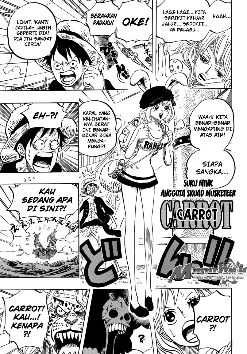 One Piece Chapter 823 pergerakan dunia Image 12