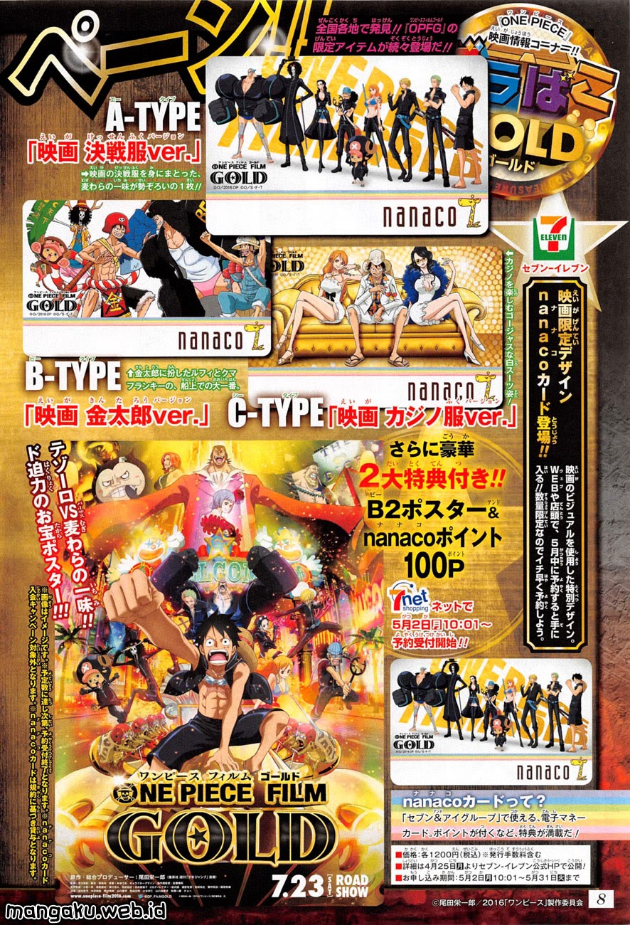 One Piece Chapter 824 permainan bajak laut kecil Image 3