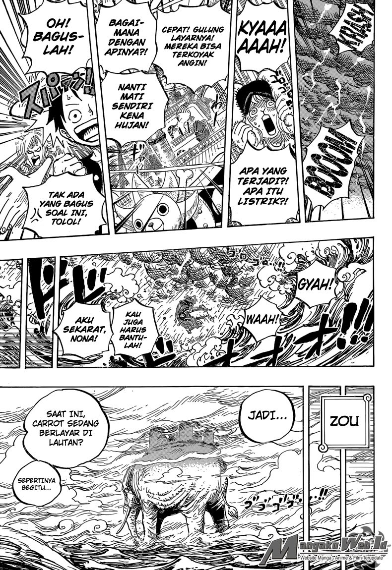 One Piece Chapter 824 permainan bajak laut kecil Image 8