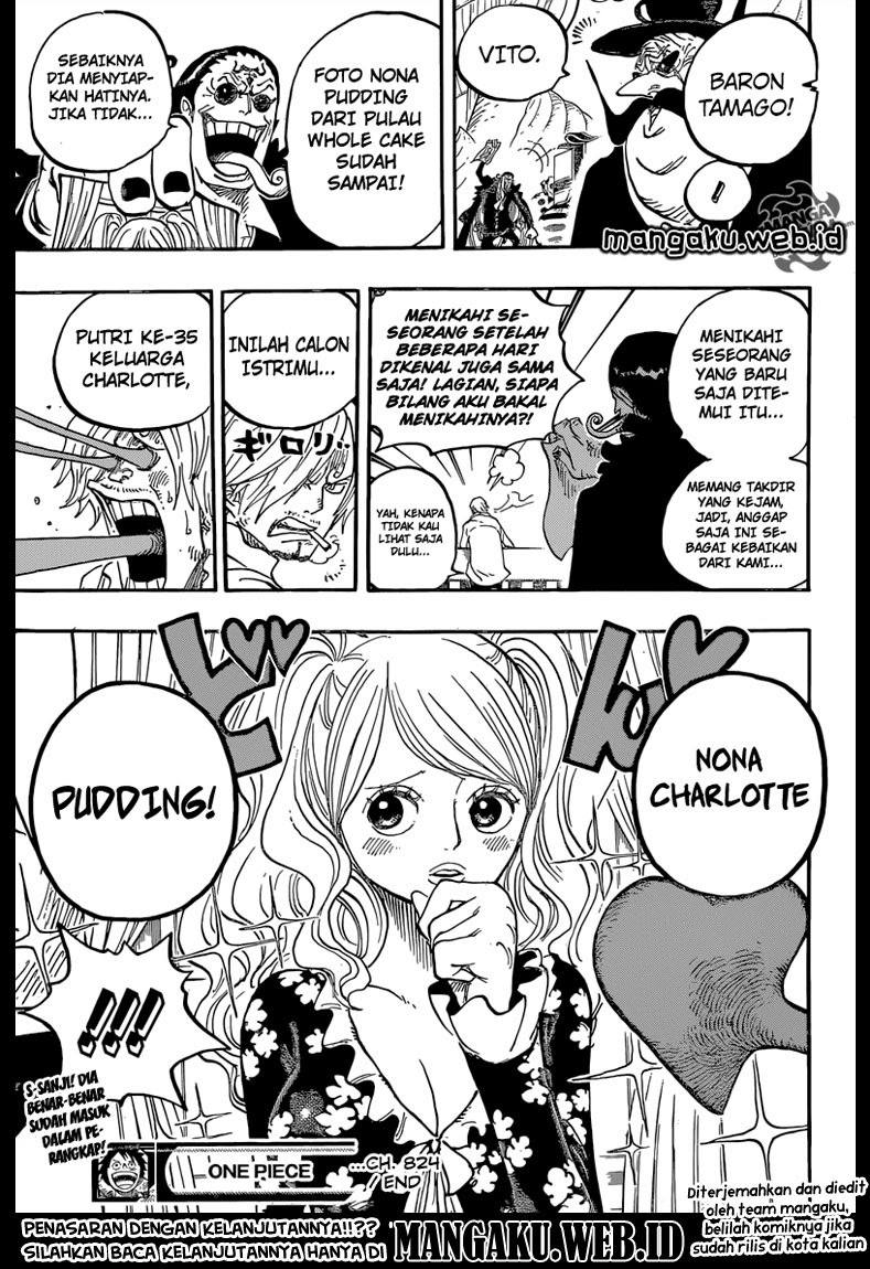 One Piece Chapter 824 permainan bajak laut kecil Image 19