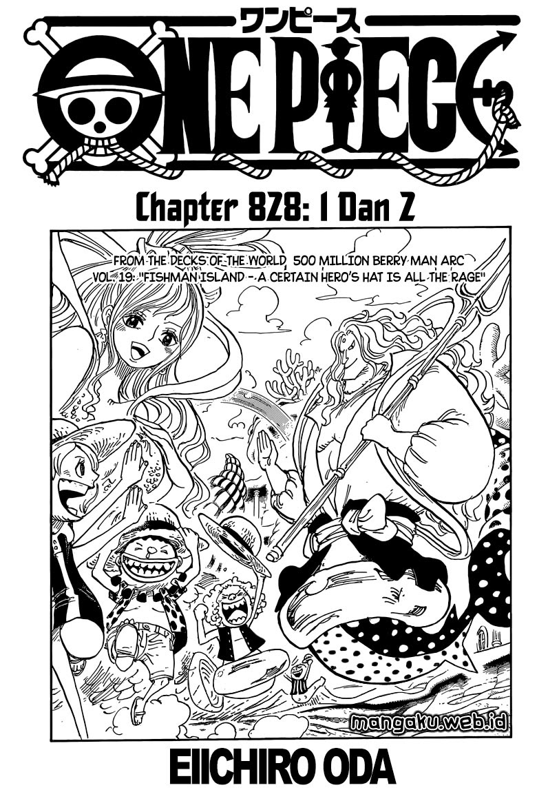 One Piece Chapter 828 – satu dan dua Image 1