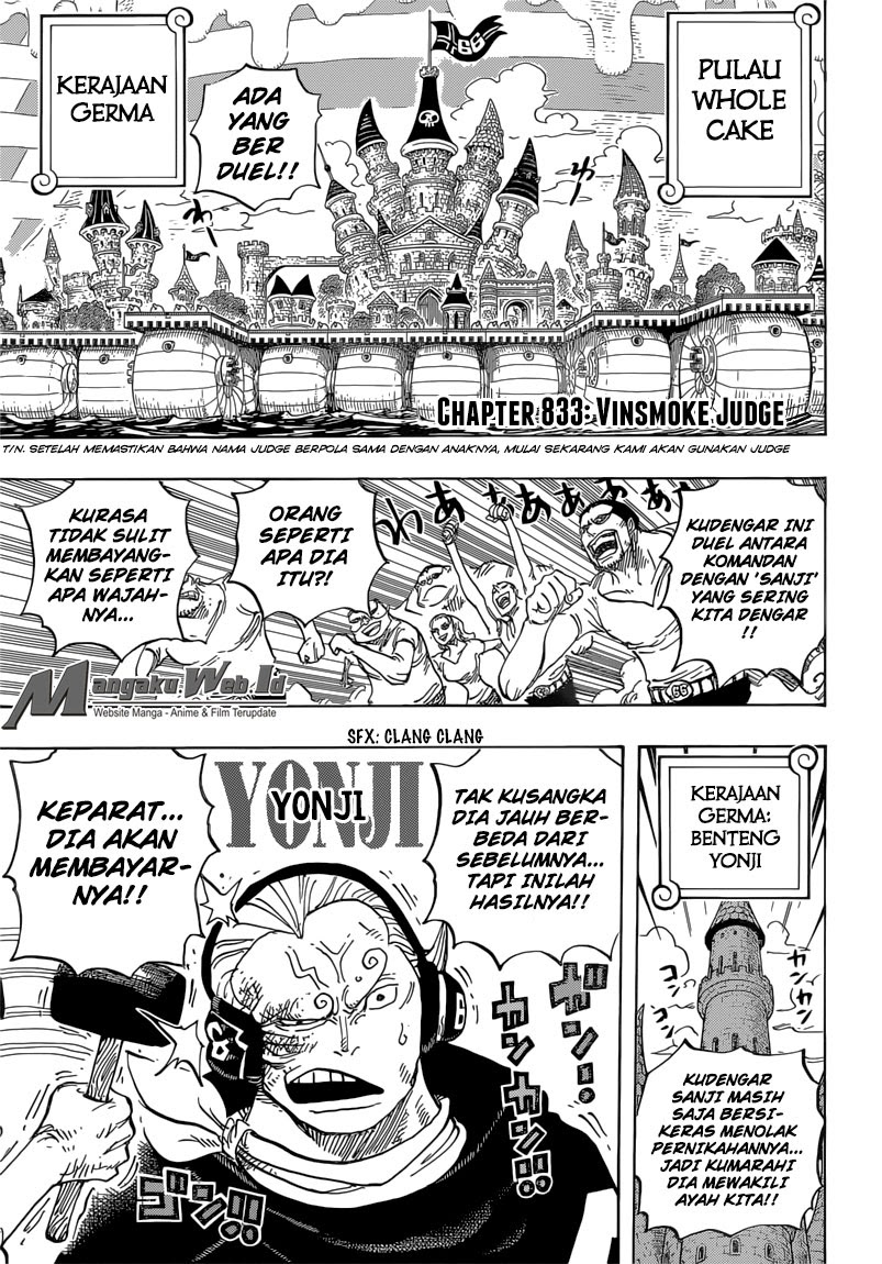 One Piece Chapter 833 – vinsmoke judge Image 2