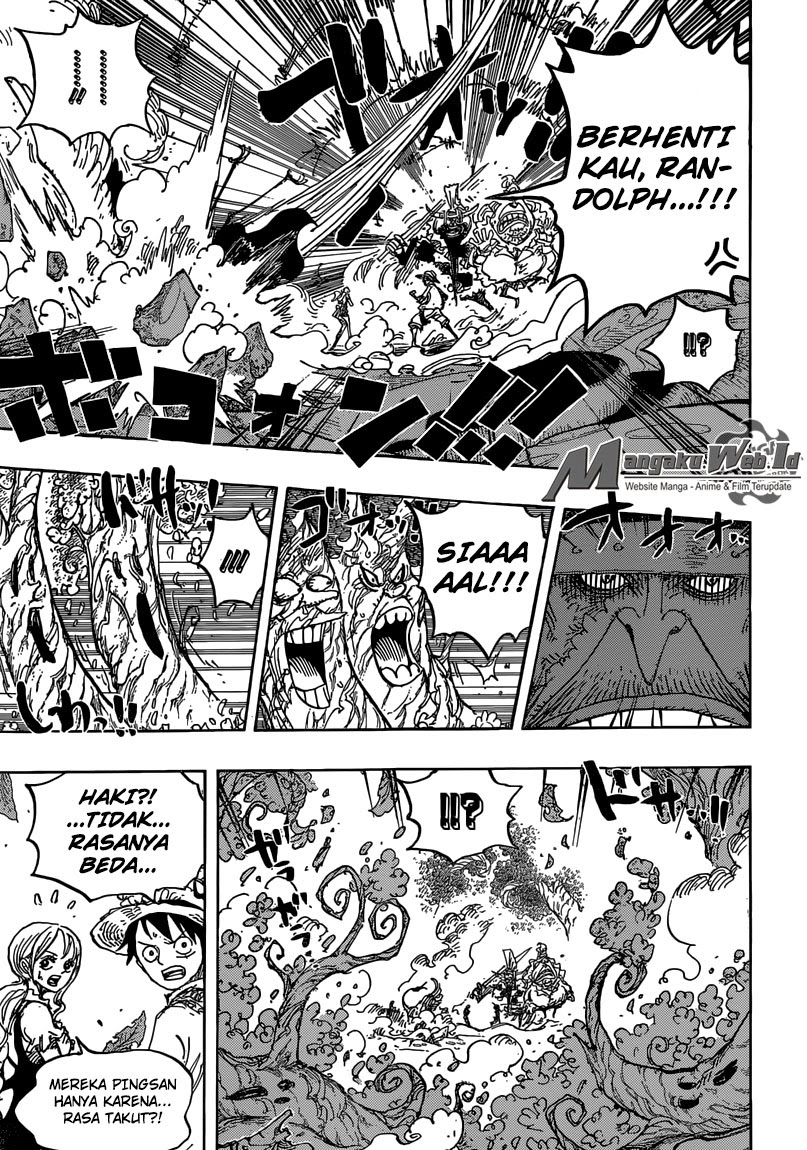 One Piece Chapter 836 – kartu vivre pemberian lola Image 5