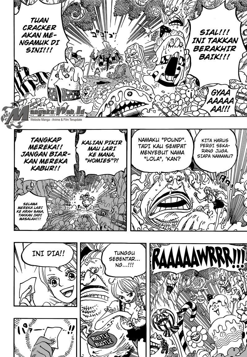 One Piece Chapter 836 – kartu vivre pemberian lola Image 12