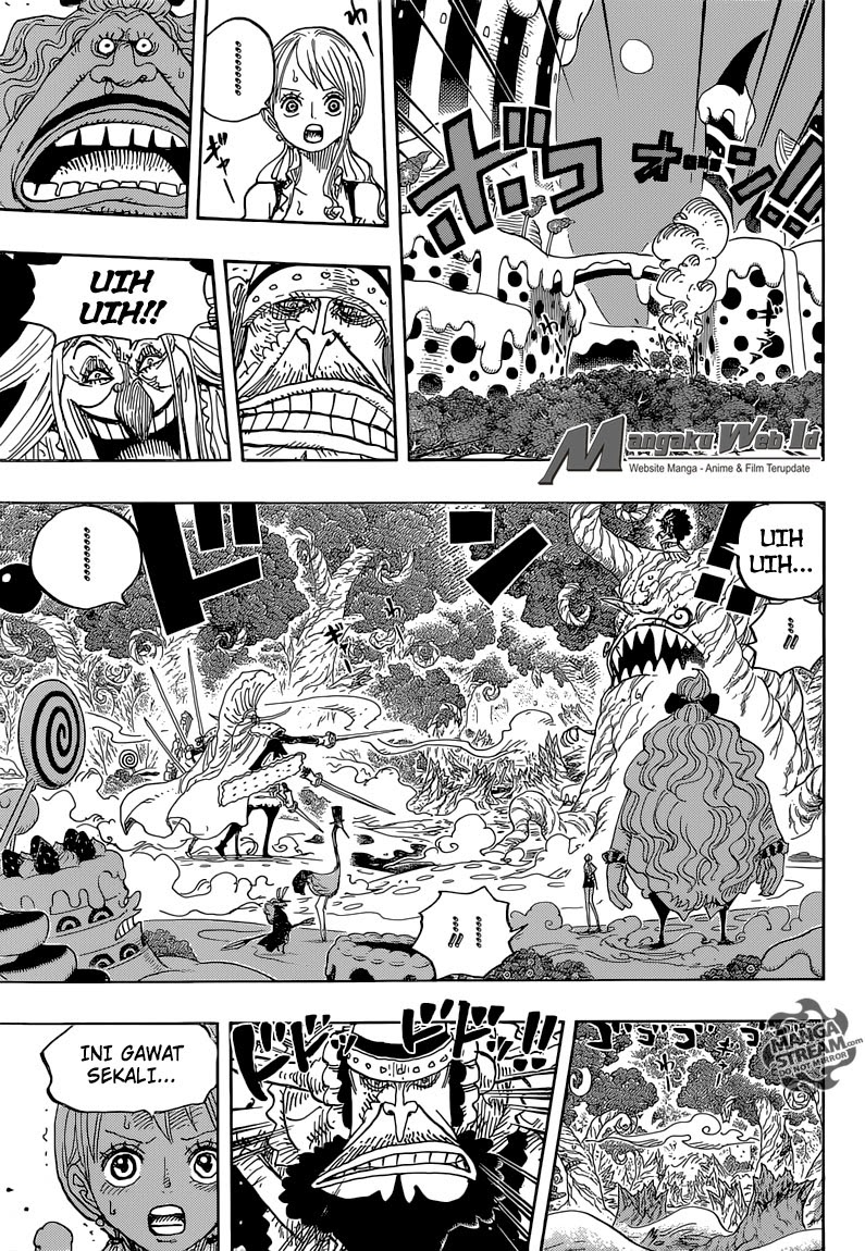 One Piece Chapter 837 – luffy vs komandan cracker Image 6