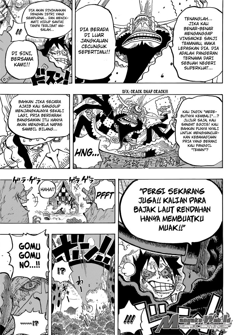 One Piece Chapter 837 – luffy vs komandan cracker Image 14