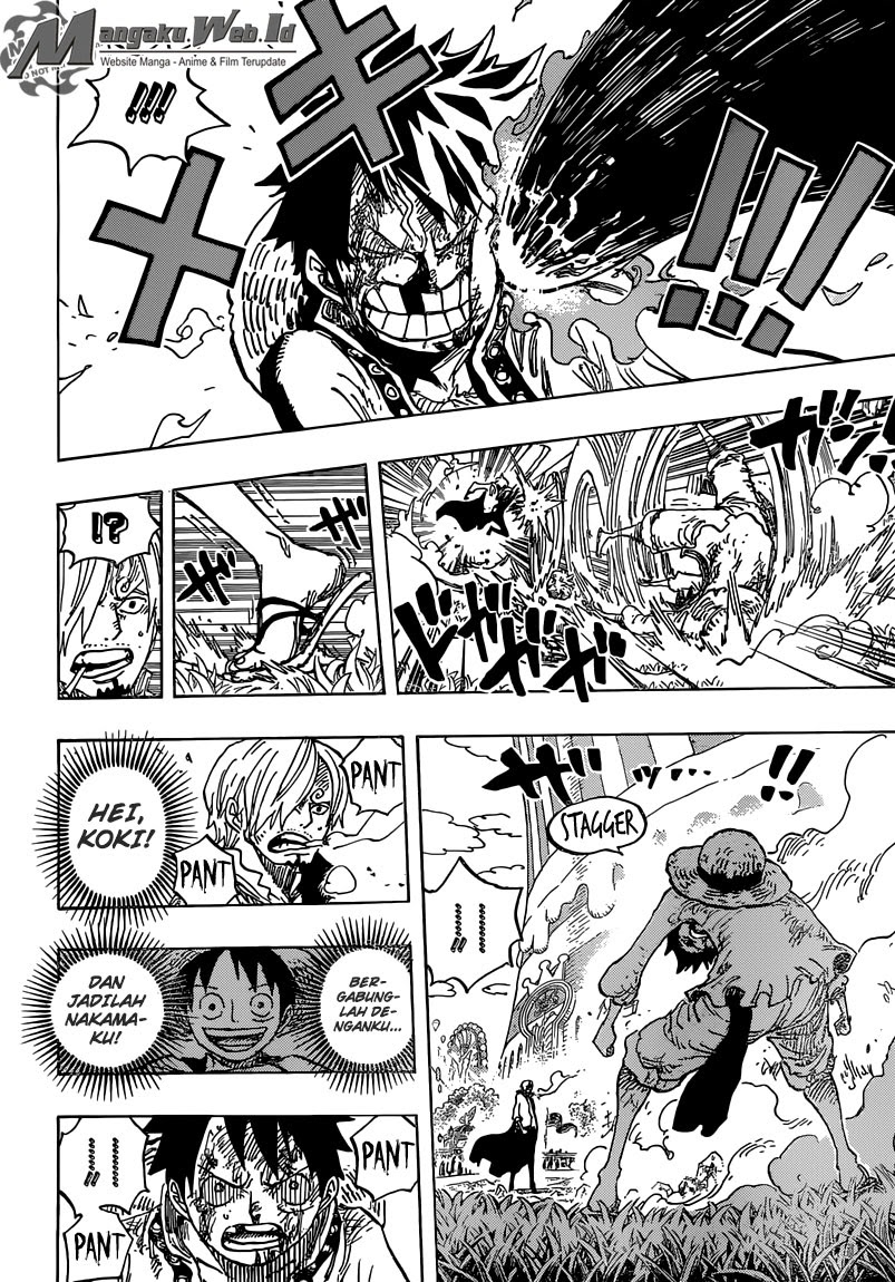 One Piece Chapter 844 – luffy vs sanji Image 8