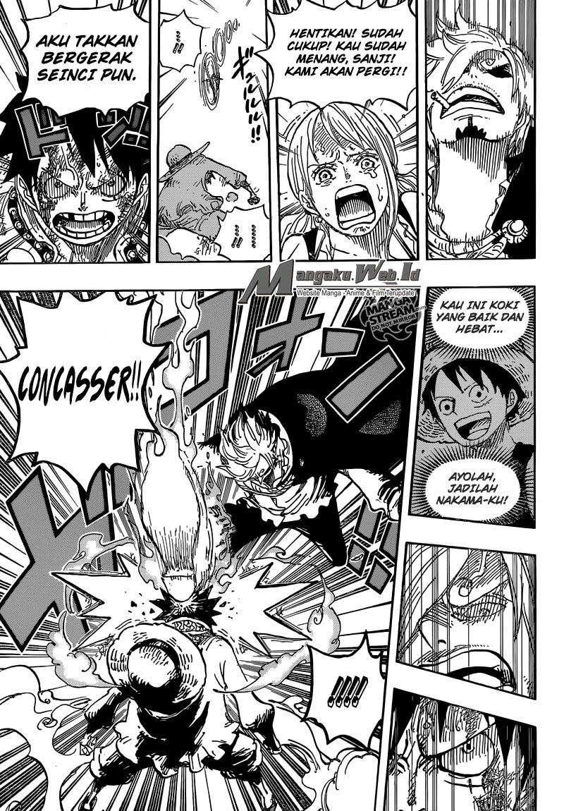 One Piece Chapter 844 – luffy vs sanji Image 11