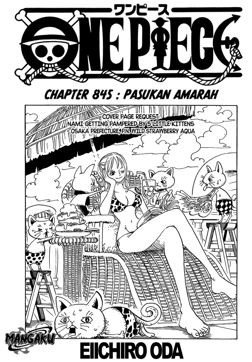 One Piece Chapter 845 – pasukan amarah Image 1