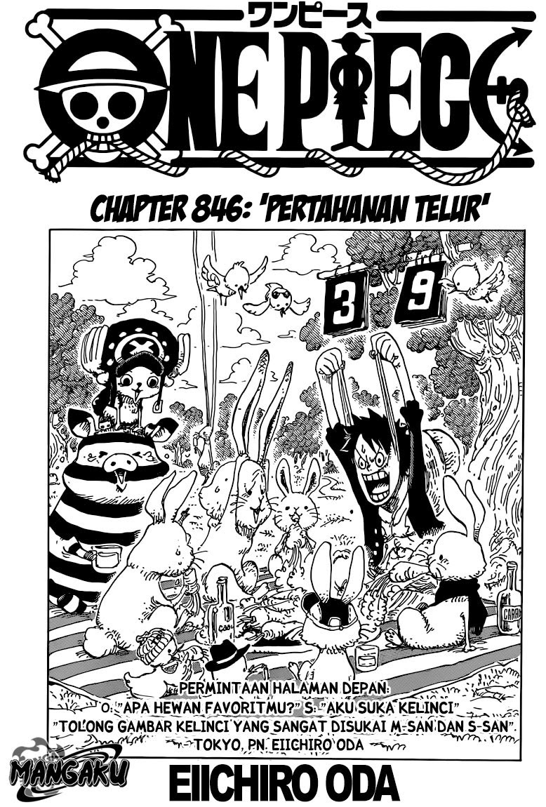 One Piece Chapter 846 – pertahanan telur Image 1