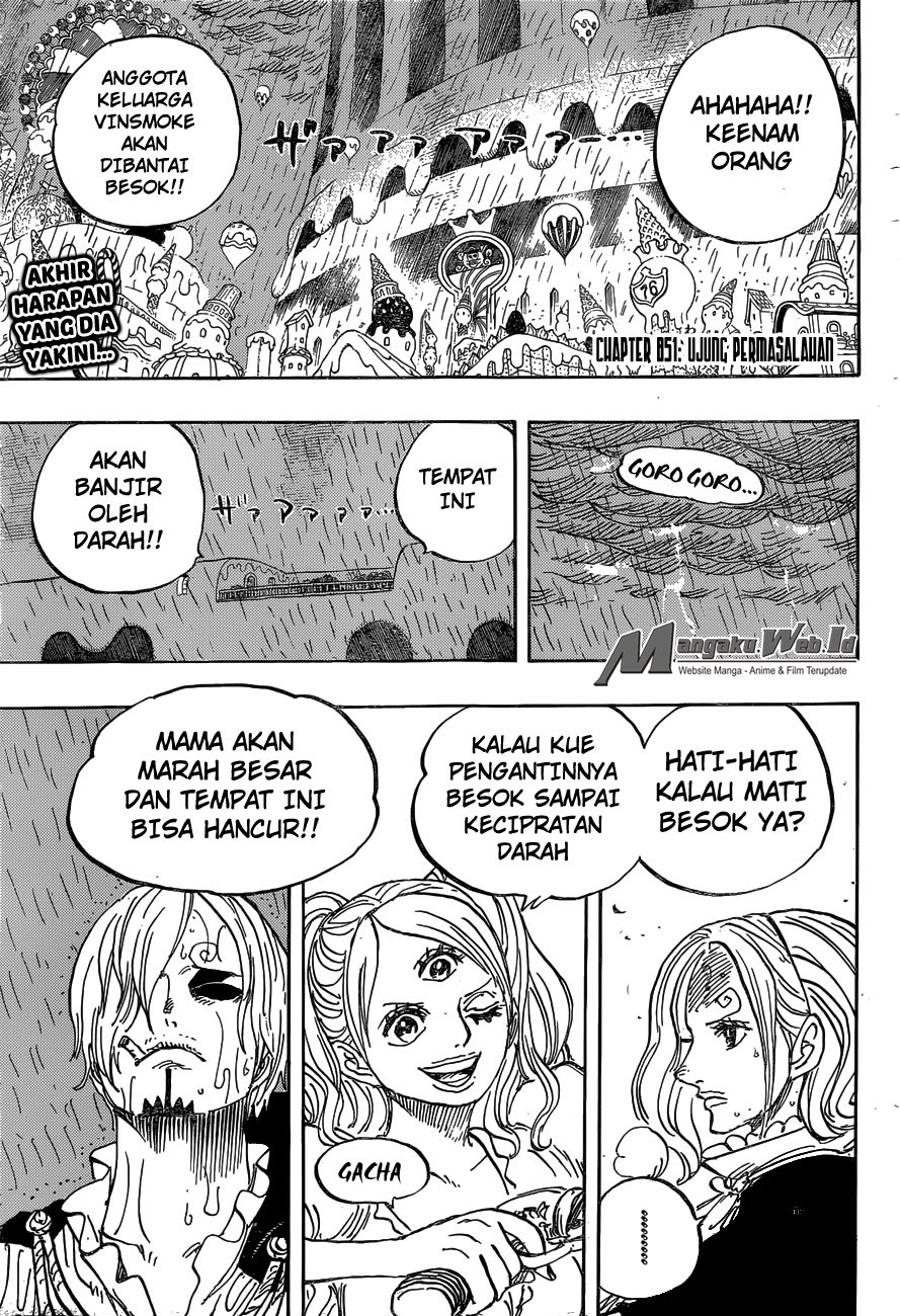 One Piece Chapter 851 – ujung permasalahan Image 4