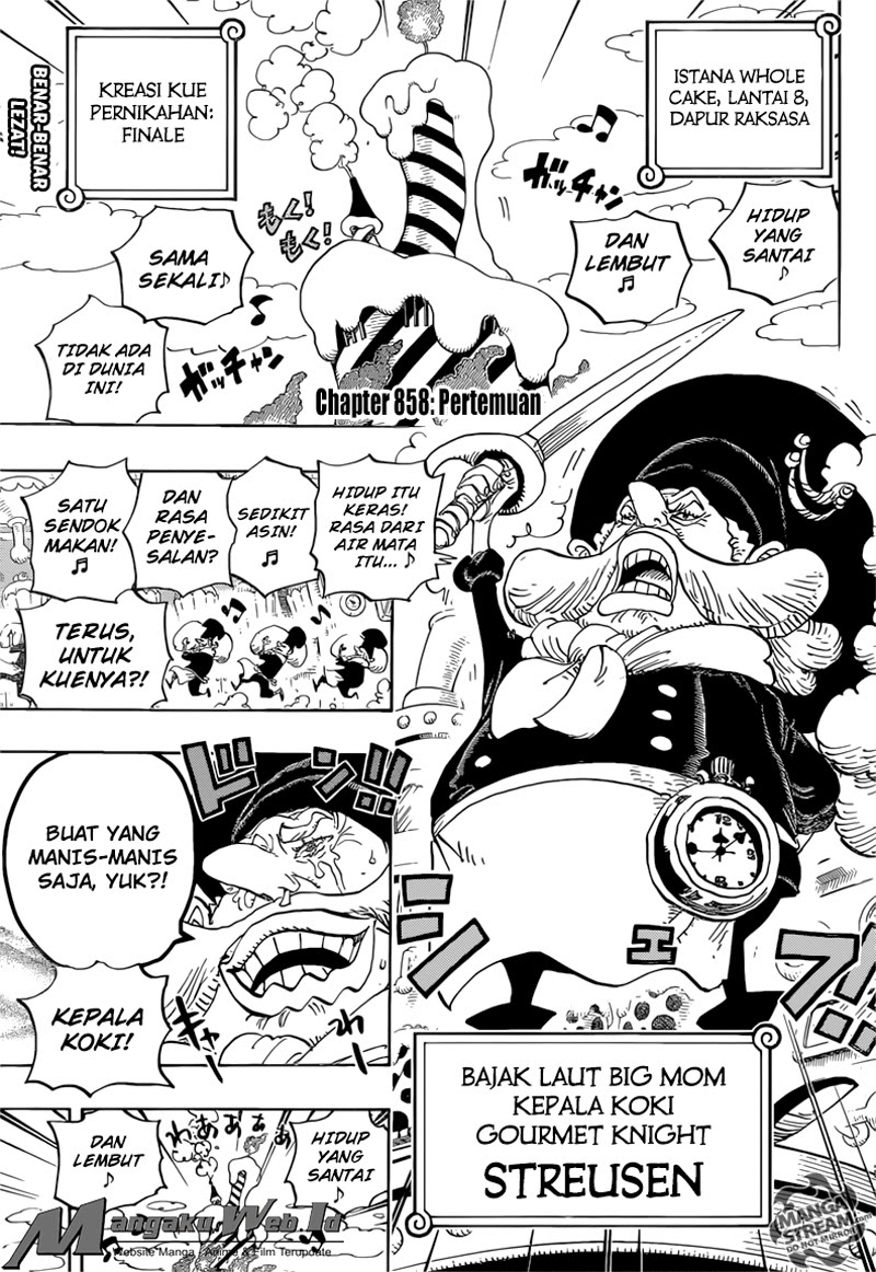 One Piece Chapter 858 – pertemuan Image 2