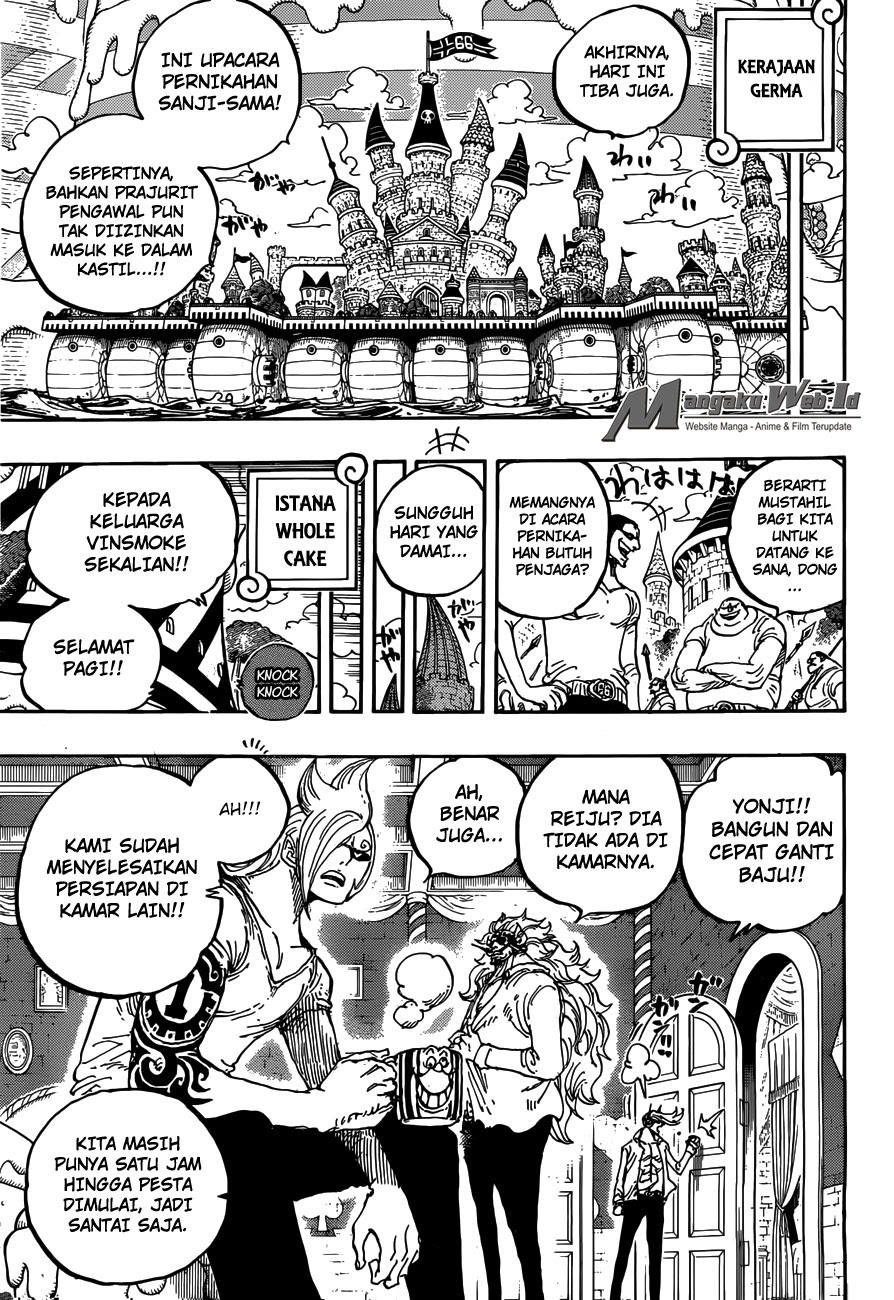 One Piece Chapter 859 – rencana pembunuhan yonkou Image 14