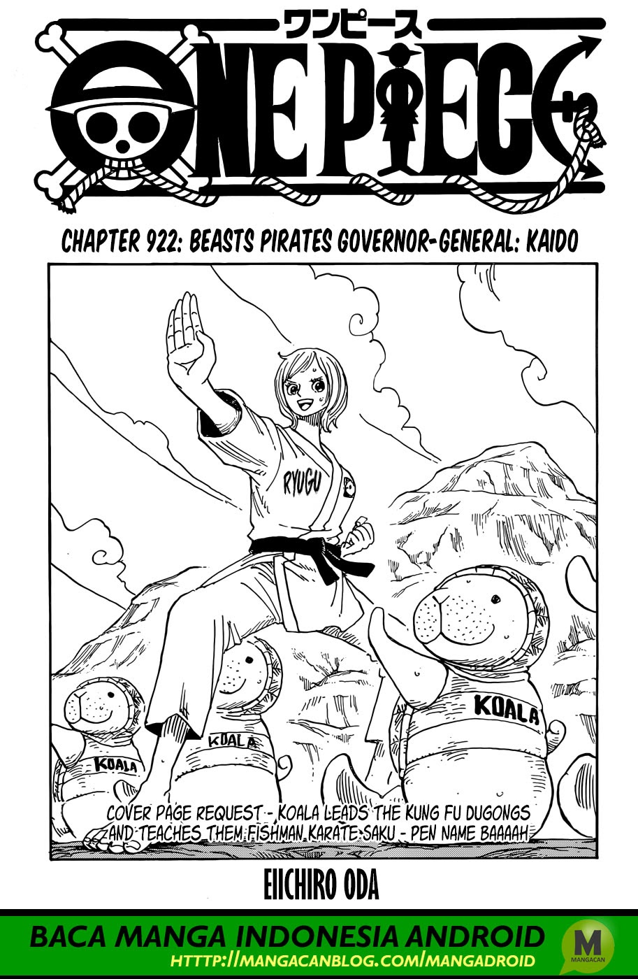 One Piece Chapter 922 Image 0