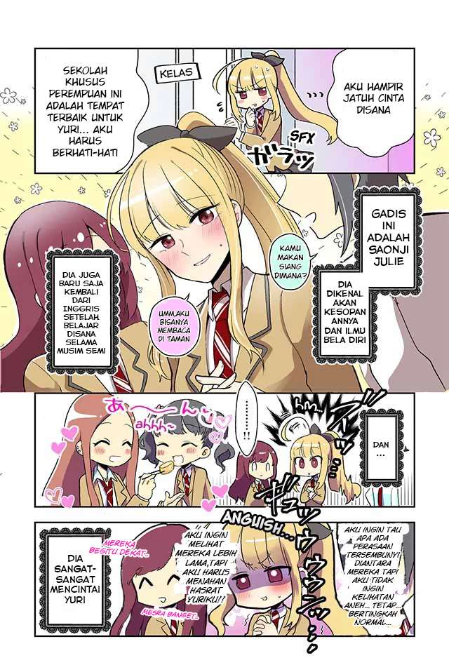 Dokyuusei no Oshi Sakka ni Yuri Mousou ga Bareta Chapter 01 Image 2