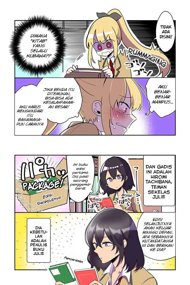 Dokyuusei no Oshi Sakka ni Yuri Mousou ga Bareta Chapter 01 Image 3