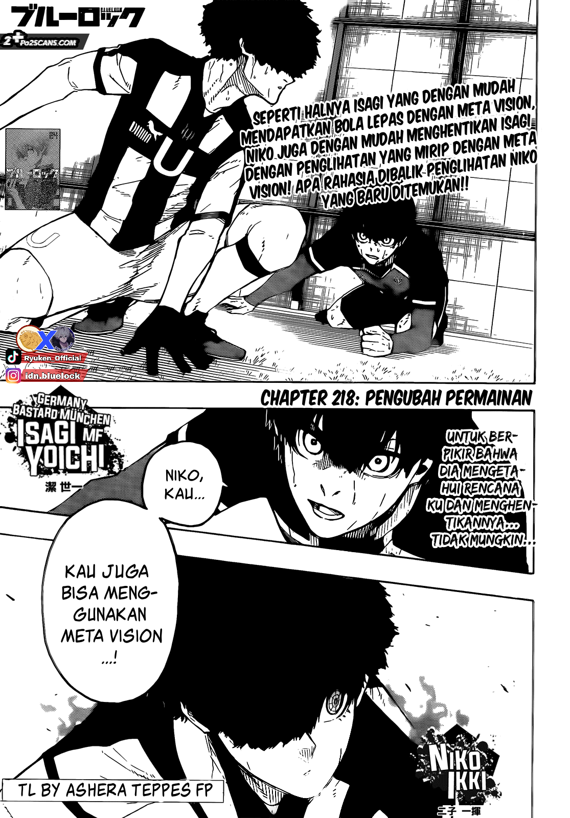 Blue Lock Chapter 218 Image 1