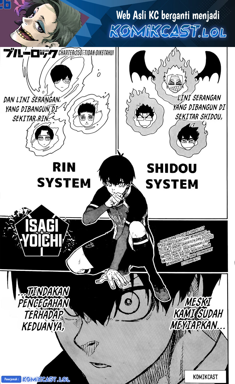 Blue Lock Chapter 250 Image 1