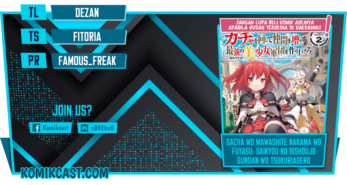 Gacha wo Mawashite Nakama wo Fuyasu Saikyou no Bishoujo Gundan wo Tsukuriagero Chapter 29 Image 0