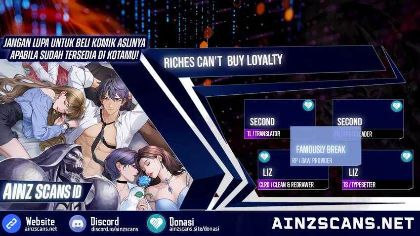 Riches Can’t Buy Loyalty Chapter 05 Image 0
