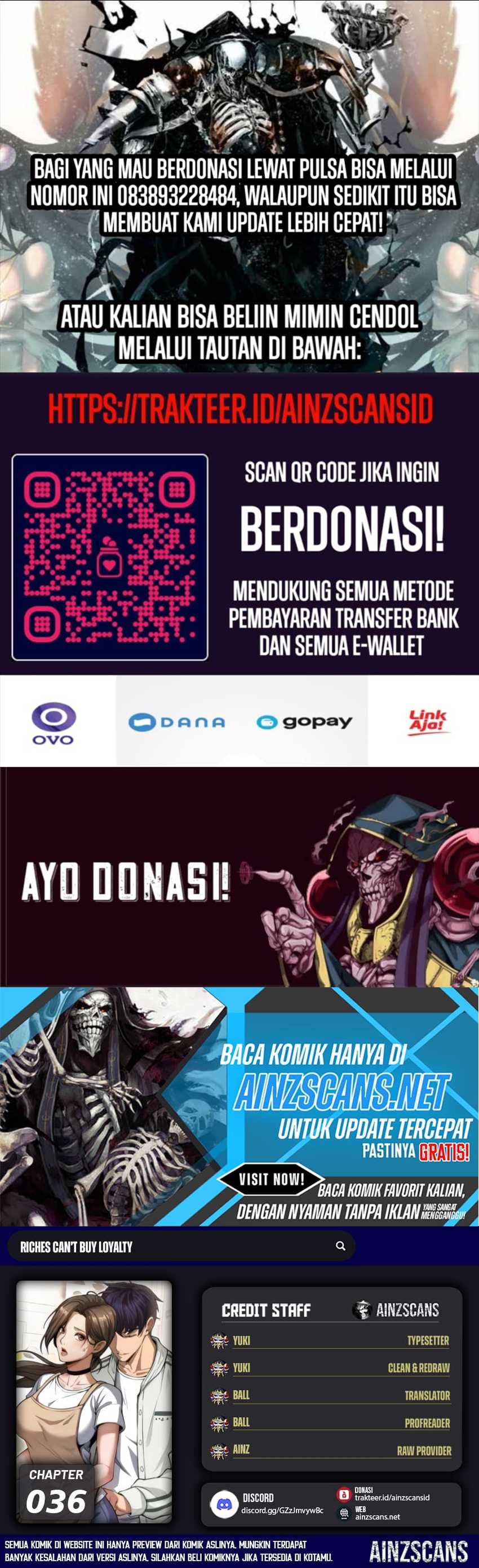 Riches Can’t Buy Loyalty Chapter 36 Image 0