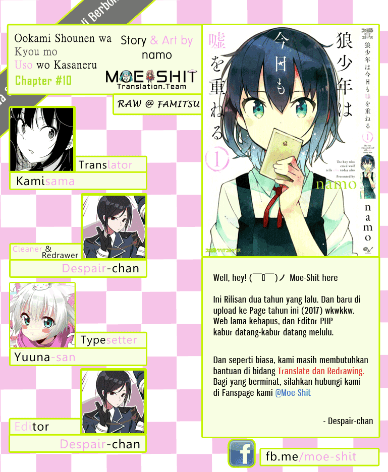 Ookami Shounen wa Kyou mo Uso wo Kasaneru Chapter 10 Image 28
