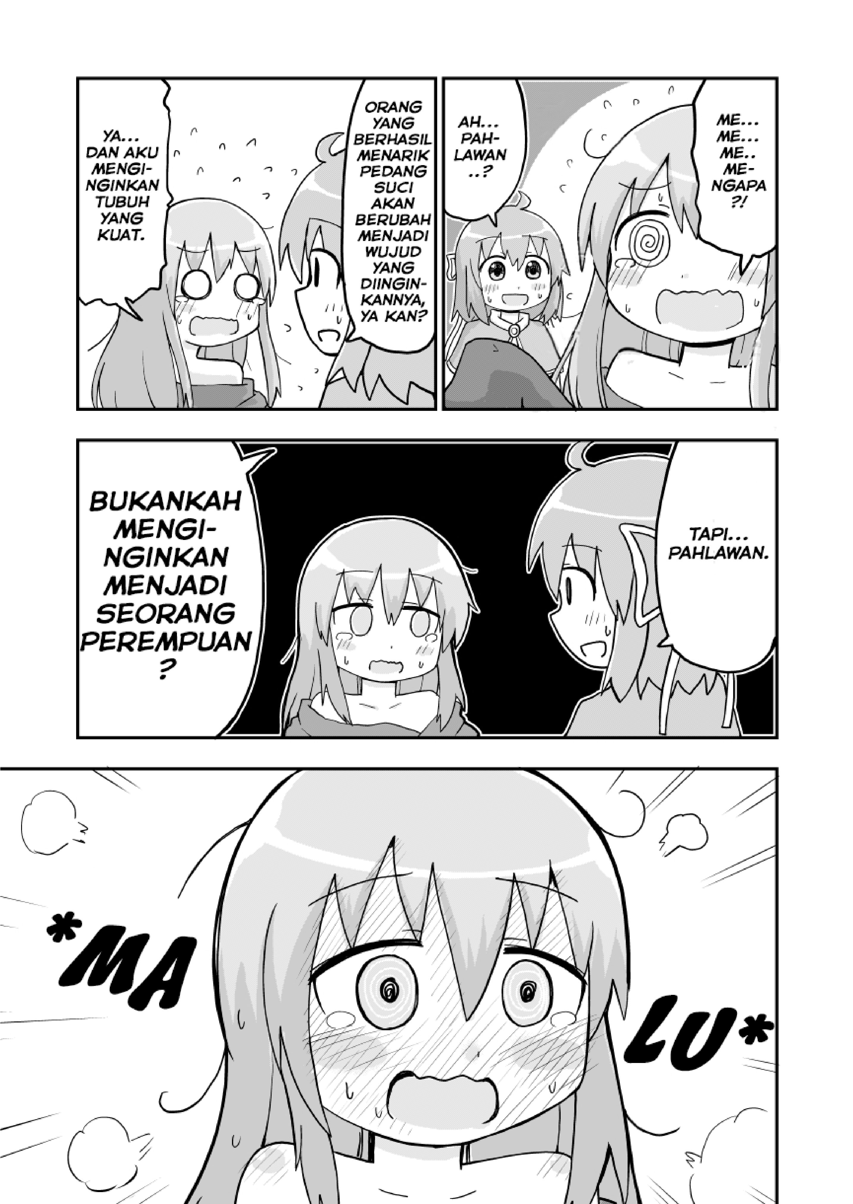 A Manga About a Hero Who Pulled Out the Holy Sword and Became a Girl Chapter 01 Image 2