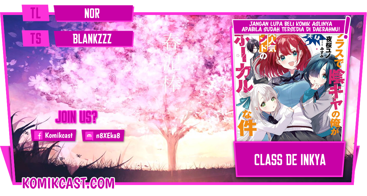 Class de Inkya no Ore ga Jitsu wa Daininki Band no Vocal na Ken Chapter 11 Image 0