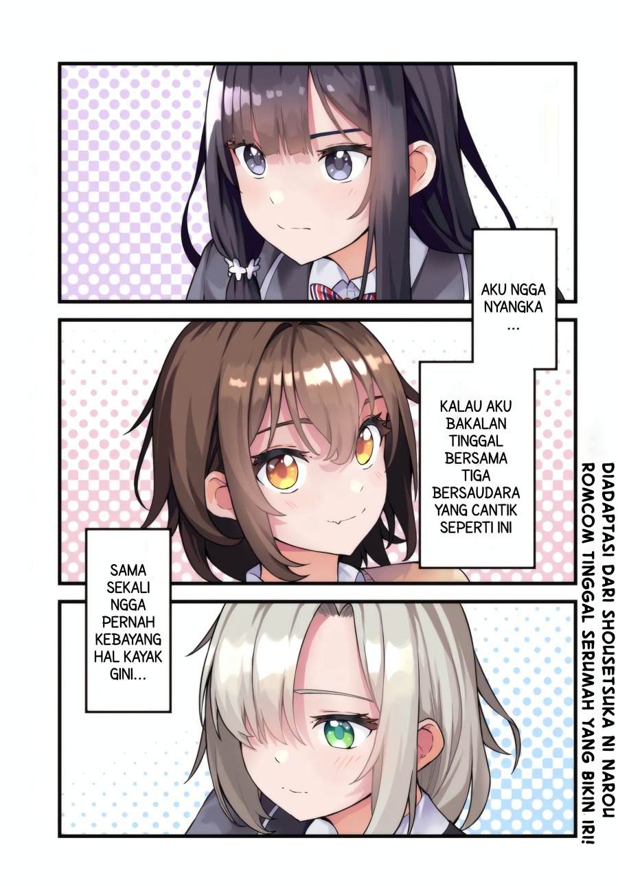 Tensai Bishoujo Sanshimai wa Isourou ni Dake Choro Kawaii Chapter 01 Image 1