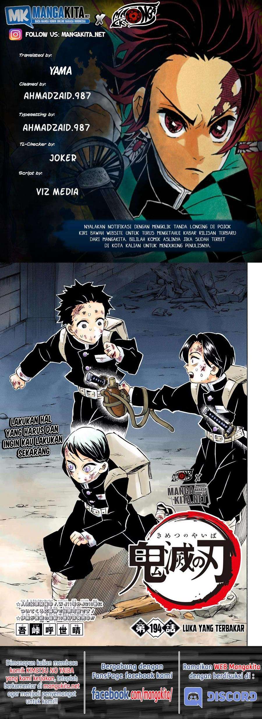Kimetsu no Yaiba Chapter 194 warna Image 0