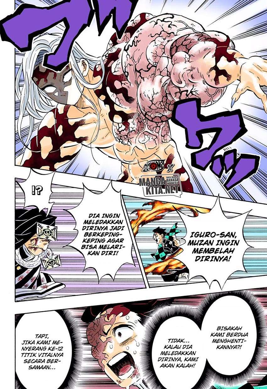 Kimetsu no Yaiba Chapter 196 warna Image 16