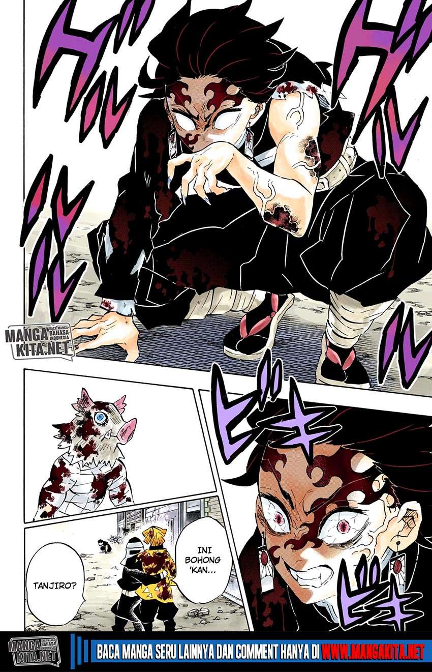Kimetsu no Yaiba Chapter 201 [warna] Image 16