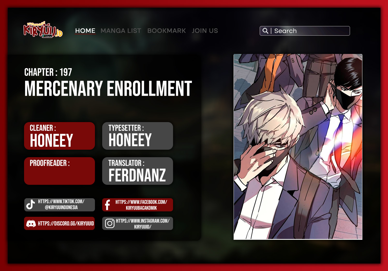 Mercenary Enrollment Chapter 197 fix Image 1