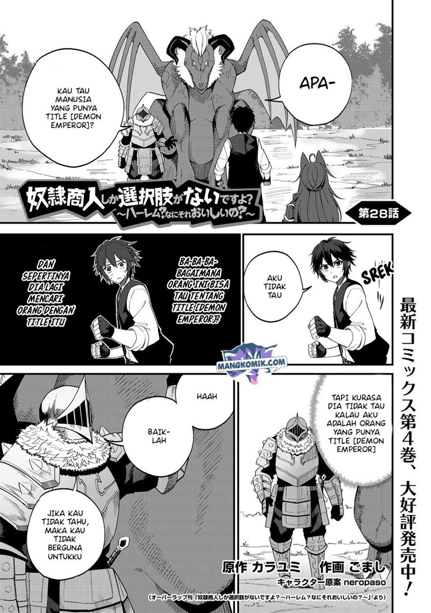 Dorei Shounin shika Sentakushi ga nai desu yo? ~Harem? Nani sore oishii no?~ Chapter 28 Image 1