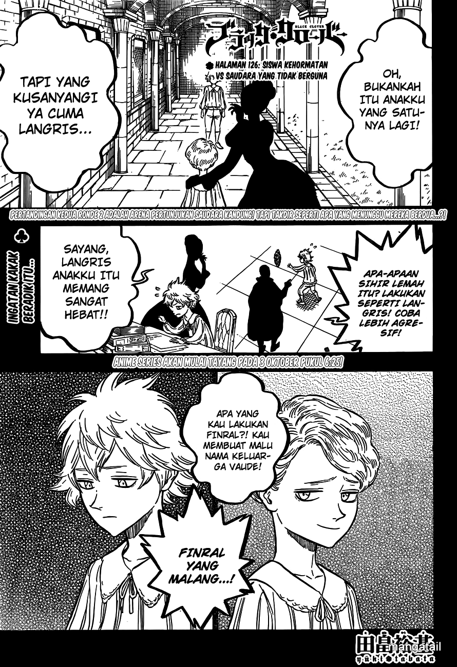 Black Clover Chapter 126 Image 1