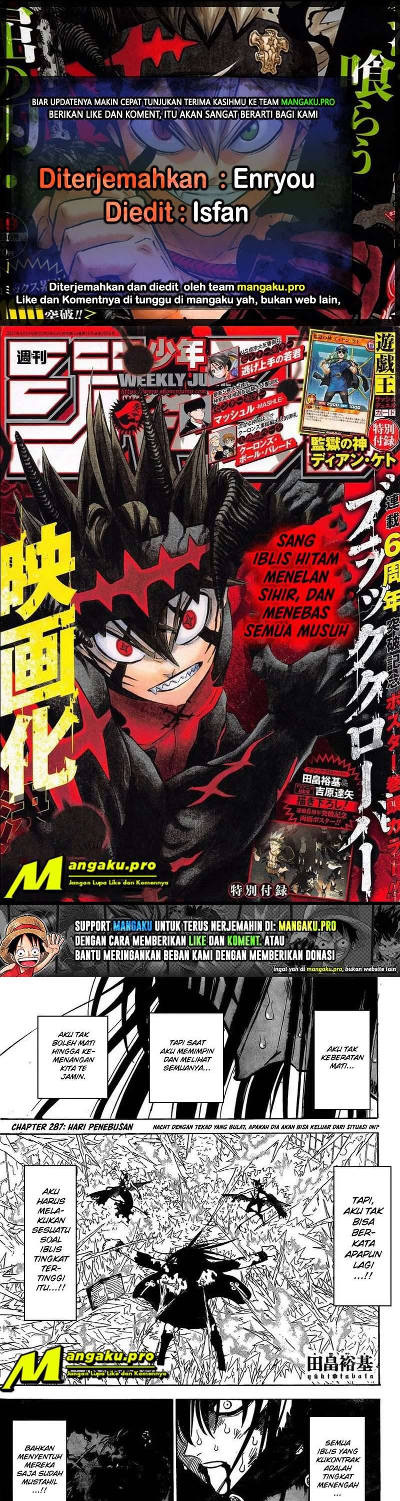 Black Clover Chapter 287 Image 0