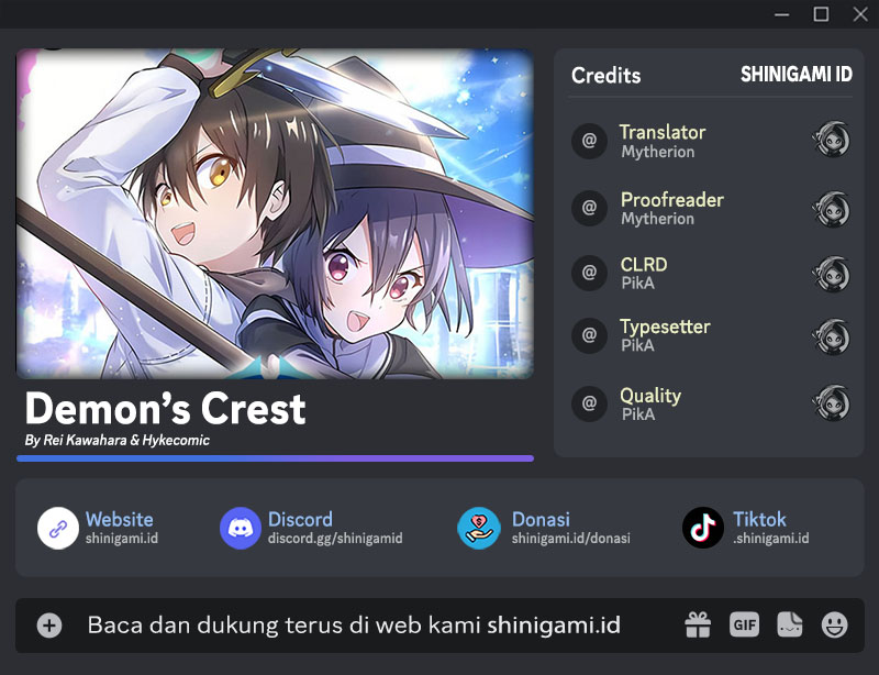 Demons’ Crest Chapter 19 Image 0