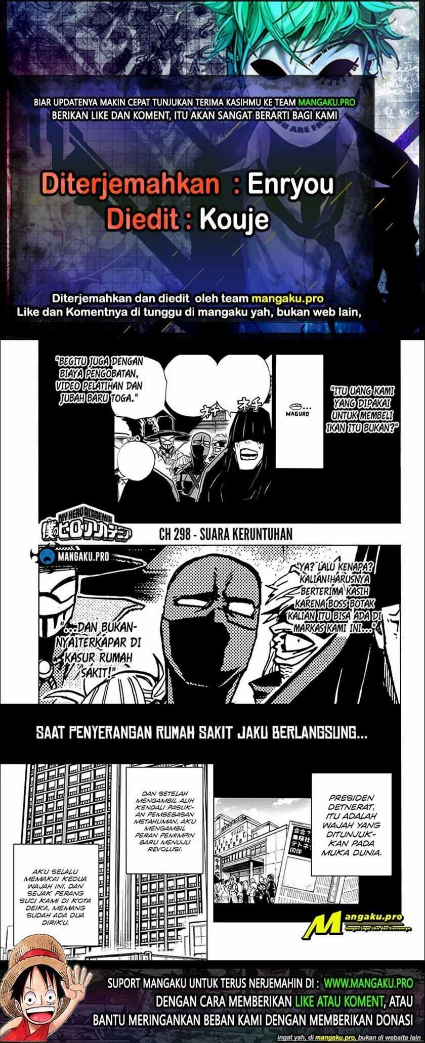 Boku no Hero Academia Chapter 298hq Image 0